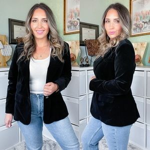 DG Squared Black Velvet Jacket Size Medium